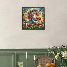 Load image into Gallery viewer, Diamond Painting - Full Square - Girl Picking Mushrooms (30*30CM)