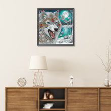 Load image into Gallery viewer, Diamond Painting - Partial Special Shaped - Snow Wolf (30*30CM)