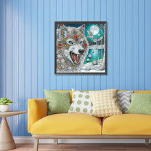 Load image into Gallery viewer, Diamond Painting - Partial Special Shaped - Snow Wolf (30*30CM)