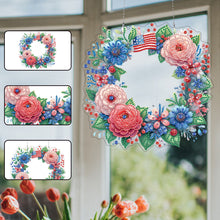 Load image into Gallery viewer, Acrylic Special Shape American Flag Diamond Painting Dots Kit for Indoor Outdoor