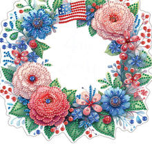 Load image into Gallery viewer, Acrylic Special Shape American Flag Diamond Painting Dots Kit for Indoor Outdoor