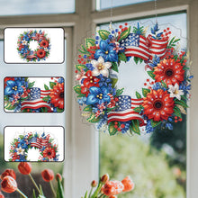 Load image into Gallery viewer, Acrylic Special Shape American Flag Diamond Painting Dots Kit for Indoor Outdoor