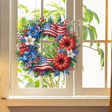 Load image into Gallery viewer, Acrylic Special Shape American Flag Diamond Painting Dots Kit for Indoor Outdoor