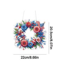 Load image into Gallery viewer, Acrylic Special Shape American Flag Diamond Painting Dots Kit for Indoor Outdoor