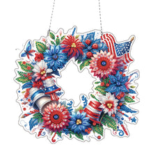 Load image into Gallery viewer, Acrylic Special Shape American Flag Diamond Painting Dots Kit for Indoor Outdoor