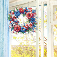 Load image into Gallery viewer, Acrylic Special Shape American Flag Diamond Painting Dots Kit for Indoor Outdoor