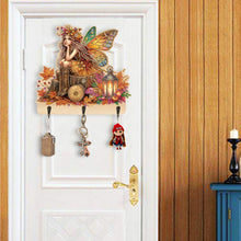 Load image into Gallery viewer, Wooden Cats Dogs 3 Hooks Diamond Painting Hook Rail Aniaml for Home Office Decor