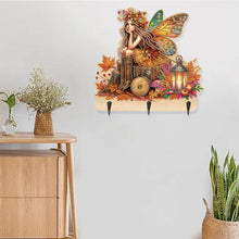 Load image into Gallery viewer, Wooden Cats Dogs 3 Hooks Diamond Painting Hook Rail Aniaml for Home Office Decor