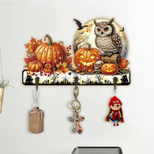 Load image into Gallery viewer, Wooden Cats Dogs 3 Hooks Diamond Painting Hook Rail Aniaml for Home Office Decor