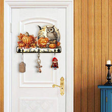 Load image into Gallery viewer, Wooden Cats Dogs 3 Hooks Diamond Painting Hook Rail Aniaml for Home Office Decor