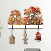 Load image into Gallery viewer, Wooden Cats Dogs 3 Hooks Diamond Painting Hook Rail Aniaml for Home Office Decor