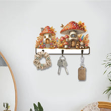 Load image into Gallery viewer, Wooden Cats Dogs 3 Hooks Diamond Painting Hook Rail Aniaml for Home Office Decor