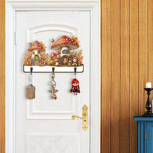 Load image into Gallery viewer, Wooden Cats Dogs 3 Hooks Diamond Painting Hook Rail Aniaml for Home Office Decor