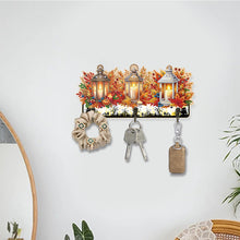 Load image into Gallery viewer, Wooden Cats Dogs 3 Hooks Diamond Painting Hook Rail Aniaml for Home Office Decor