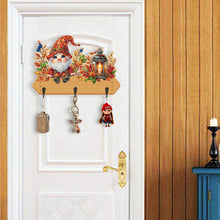 Load image into Gallery viewer, Wooden Cats Dogs 3 Hooks Diamond Painting Hook Rail Aniaml for Home Office Decor