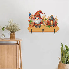 Load image into Gallery viewer, Wooden Cats Dogs 3 Hooks Diamond Painting Hook Rail Aniaml for Home Office Decor