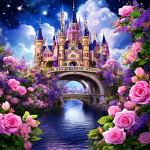 Load image into Gallery viewer, Diamond Painting - Full Square - Purple Castle (40*40CM)