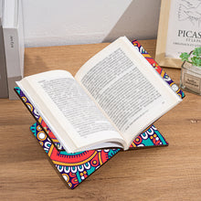 Load image into Gallery viewer, Wooden Mandala Book Display Stand Hands-Free Diamond Art Open Bookstand Portable