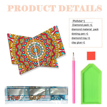 Load image into Gallery viewer, Wooden Mandala Book Display Stand Hands-Free Diamond Art Open Bookstand Portable