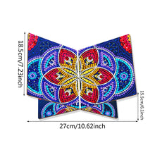 Load image into Gallery viewer, Wooden Mandala Book Display Stand Hands-Free Diamond Art Open Bookstand Portable