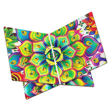 Load image into Gallery viewer, Wooden Mandala Book Display Stand Hands-Free Diamond Art Open Bookstand Portable