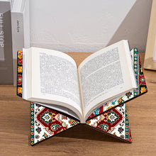 Load image into Gallery viewer, Wooden Mandala Book Display Stand Hands-Free Diamond Art Open Bookstand Portable