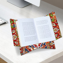Load image into Gallery viewer, Wooden Mandala Book Display Stand Hands-Free Diamond Art Open Bookstand Portable