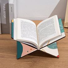 Load image into Gallery viewer, Wooden Mandala Book Display Stand Hands-Free Diamond Art Open Bookstand Portable