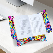 Load image into Gallery viewer, Wooden Mandala Book Display Stand Hands-Free Diamond Art Open Bookstand Portable