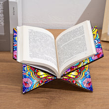 Load image into Gallery viewer, Wooden Mandala Book Display Stand Hands-Free Diamond Art Open Bookstand Portable