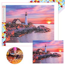 Load image into Gallery viewer, Diamond Painting - Full Square - Lighthouse (40*30CM)