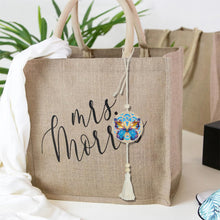 Load image into Gallery viewer, 2Pcs Wooden Double Sided Butterfly Diamond Art Hanging Tassel Pendant Decoration