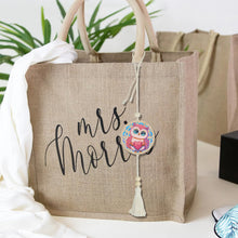 Load image into Gallery viewer, 2Pcs Wooden Double Sided Owl Diamond Art Hanging Tassel Pendant for Beginner