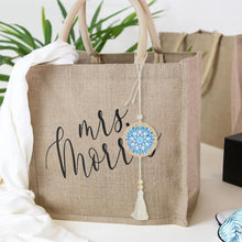 Load image into Gallery viewer, 2Pcs Wooden Double Sided Snowflake Diamond Art Hanging Tassel Pendant Decoration