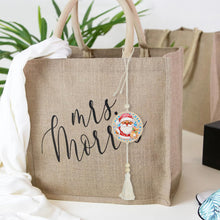 Load image into Gallery viewer, 2Pcs Wooden Double Sided Santa Claus Snowman Diamond Art Hanging Tassel Pendant