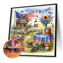 Load image into Gallery viewer, Diamond Painting - Full Round - Celebrate Independence Day (40*40CM)