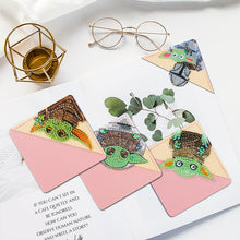 Load image into Gallery viewer, 4Pcs Little Yoda Diamond Painting Bookmark Corner Bookmark for Book Lovers