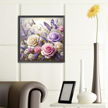 Load image into Gallery viewer, Diamond Painting - Full Round - Butterfly and Flowers (40*40CM)