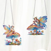 Load image into Gallery viewer, Mushroom Elf Special Shape Diamond Painting Hanging Pendants for Wall Window