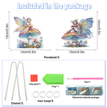 Load image into Gallery viewer, Mushroom Elf Special Shape Diamond Painting Hanging Pendants for Wall Window