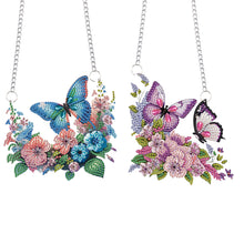 Load image into Gallery viewer, Butterfly Special Shape Diamond Painting Hanging Pendants for Wall Window Decor