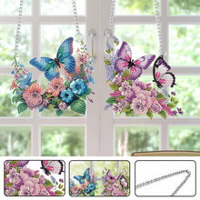 Load image into Gallery viewer, Butterfly Special Shape Diamond Painting Hanging Pendants for Wall Window Decor