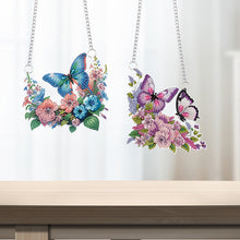 Load image into Gallery viewer, Butterfly Special Shape Diamond Painting Hanging Pendants for Wall Window Decor