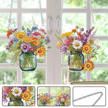 Load image into Gallery viewer, Bouquet Special Shape Diamond Painting Hanging Pendants for Wall Window Decor