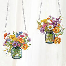 Load image into Gallery viewer, Bouquet Special Shape Diamond Painting Hanging Pendants for Wall Window Decor
