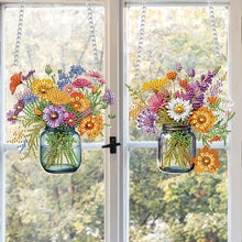 Load image into Gallery viewer, Bouquet Special Shape Diamond Painting Hanging Pendants for Wall Window Decor