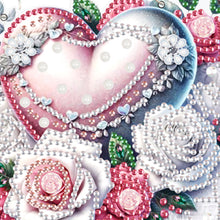 Load image into Gallery viewer, Love Rose Special Shape Diamond Painting Hanging Pendants for Wall Window