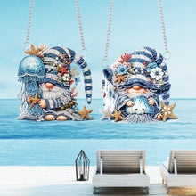 Load image into Gallery viewer, Ocean Goblin Special Shape Diamond Painting Hanging Pendants for Wall Window