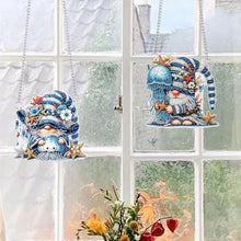 Load image into Gallery viewer, Ocean Goblin Special Shape Diamond Painting Hanging Pendants for Wall Window
