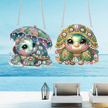 Load image into Gallery viewer, Cute Turtle Special Shape Diamond Painting Hanging Pendants for Wall Window